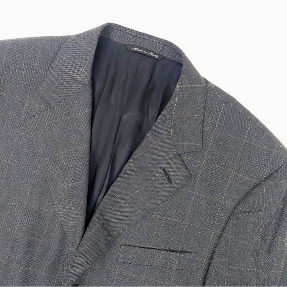 Canali Textured Windowpane Sport Jacket 42L - Picture 4 of 12